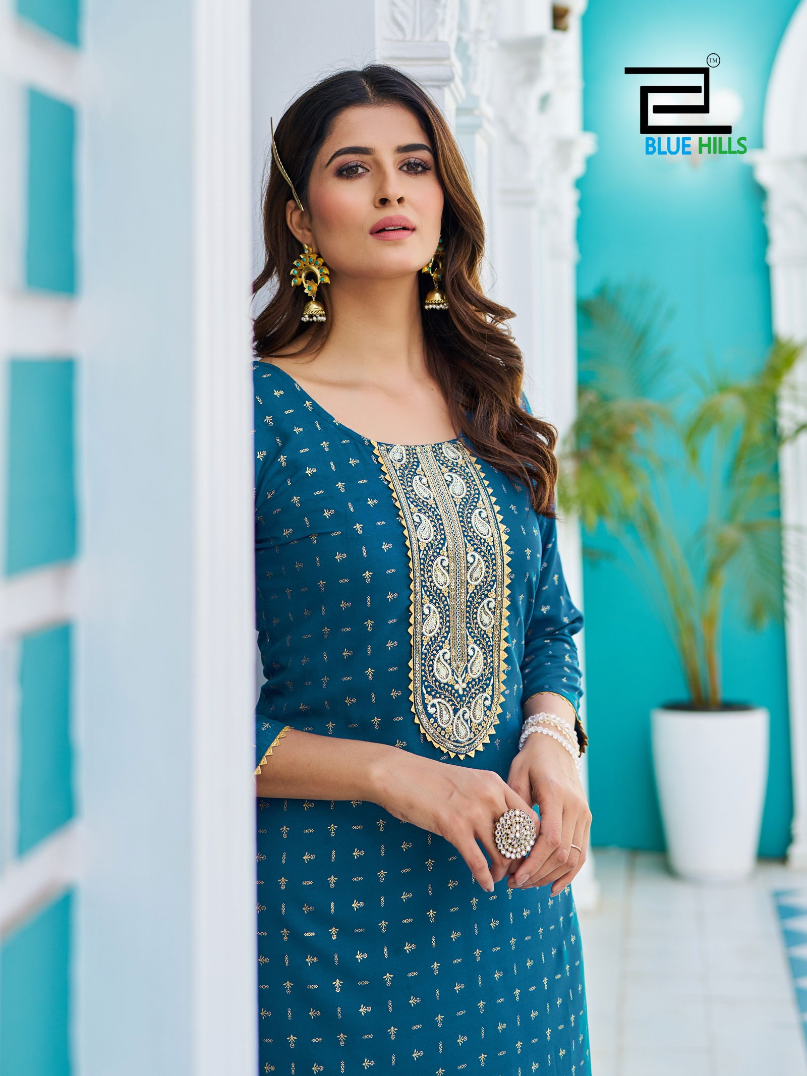 City Light Vol 3 By Blue Hills Rayon Foil Printed Plus Size Kurti Wholesale Price In Surat